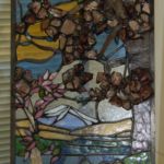 中里澄江 (東京23 )ステンドグラス「パネル 富士山と桜」