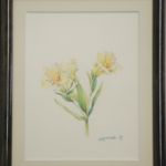 橋本恵美子 ’東京23) 水彩「花(アルストロメリア)」