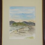 富岡幸生 (湘南) 「稲村ケ崎より江の島風景①」